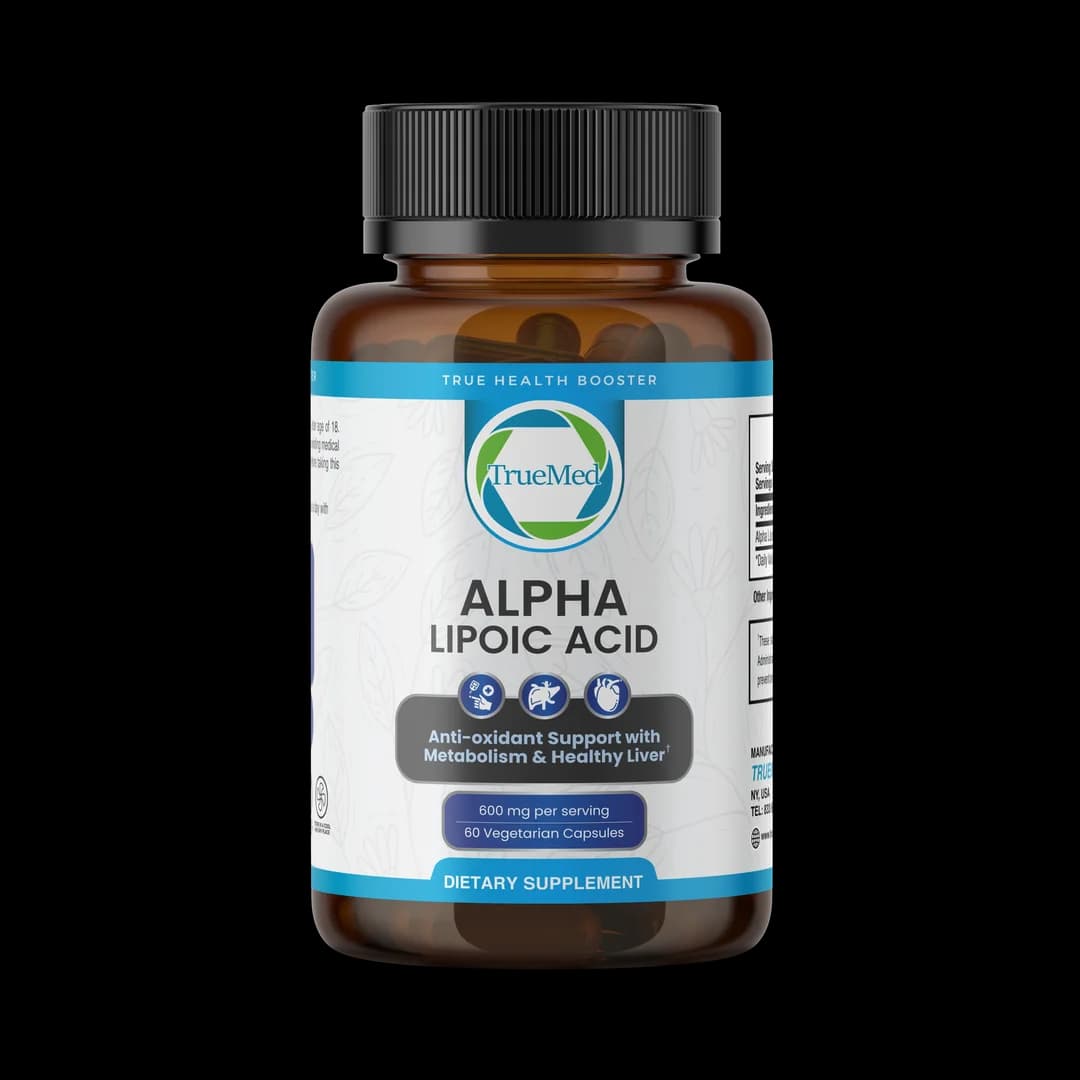 TrueMed Alpha Lipoic Acid – 60 Vegetarian Capsules, 600 mg Per Serving