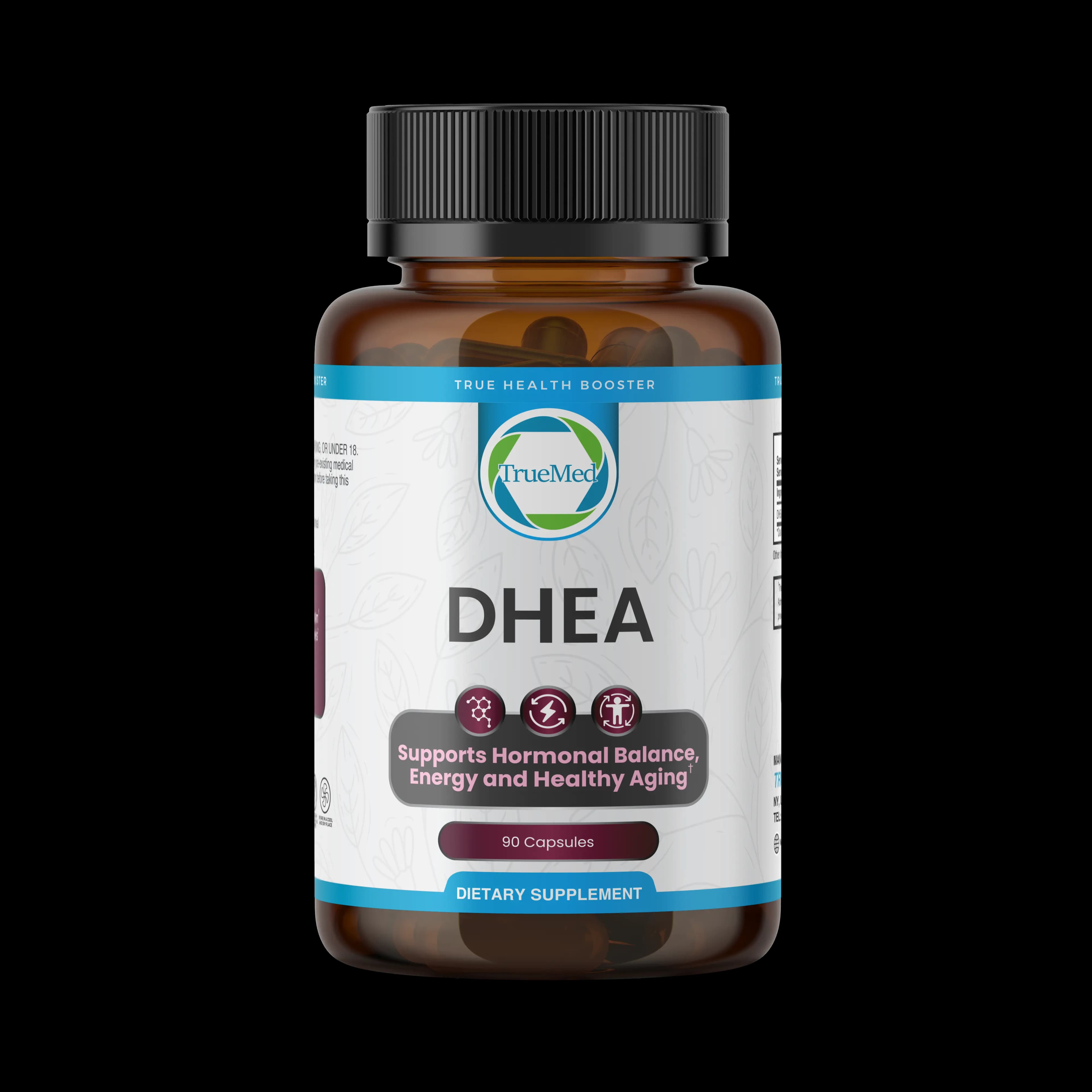 TrueMed DHEA (Dehydroepiandrosterone) – 90 Capsules, 25 mg Per Serving